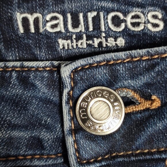 Maurices jeans women's size 4 denim blue mid-rise straight leg - Picture 5 of 12